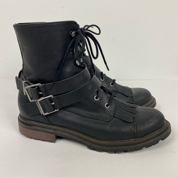 Rocket Dog Shoes - Rocket Dog Black Lace Up Moto Boots grunge goth gothic